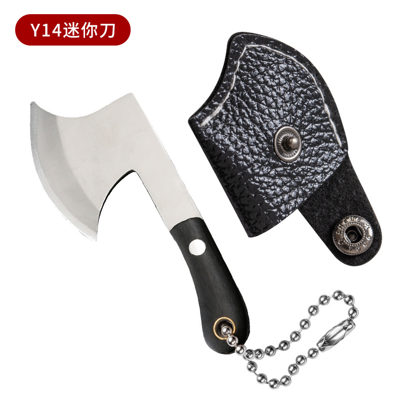 Mini cuchillo de cocina llavero EDC al aire libre portátil cuchillo no plegable cuchillo de desembalaje creativo