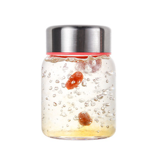 Cylindrical high borosilicate glass nest bottle large diameter sealed sub-bottling cold heat resistant printing logo