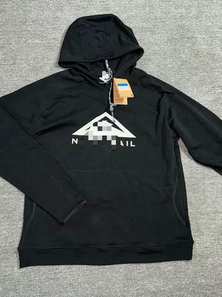 Branded in-stock cross-border hot-selling hooded sweatshirt for autumn, warm and windproof, sporty print, couple's running long-sleeve trendy item