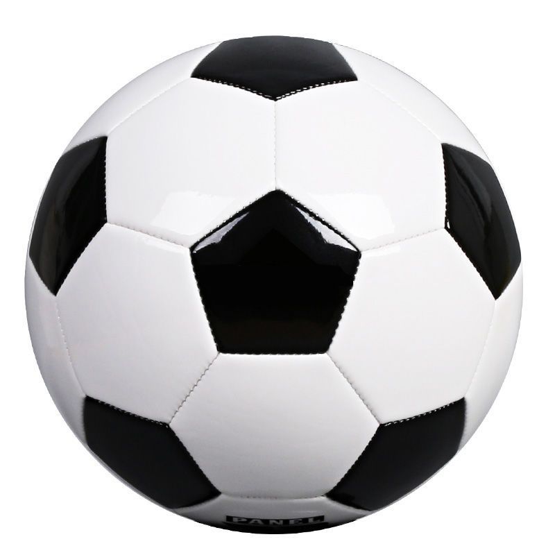 Authentic Soccer Ball, Soft Leather, Size 3, Black and White, for Children, Primary and Secondary School Students Training, Special for High School Entrance Exam, Size 5 for Adults
