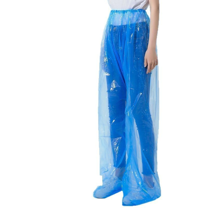Disposable Rain Pants Thickeneded Foot-Covering Adult Foot-Covering Long Outdoor Portable Shoe Covers Rafting Unisex Waterproof