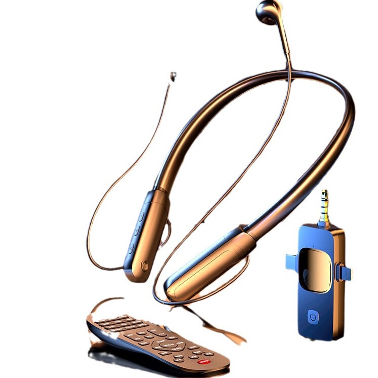 ワイヤレスbluetoothライブヘッドホン内蔵マイク録音ネット赤アナウンサー専用サウンドカード耳麦傍受一体型|undefined