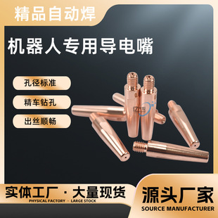 Gas Shielded Welding Gun Conductive Nozzle Aperture Standard Gas Shielded Welding Machine Accessories Chrome Zirconium Copper Robot Drilling Conductive Nozzle