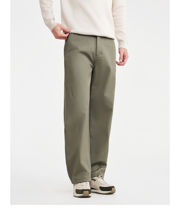 Quần âu nam mùa đông cotton lót lông cừu ấm áp — màu đen chi tiết 23