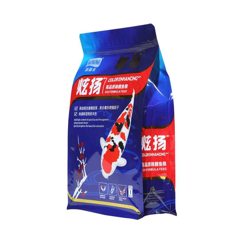 彩锦王 Yulin competition grade ornamental fish feed, carp feed, fish food granules, fish food, goldfish, small ornamental fish feed
