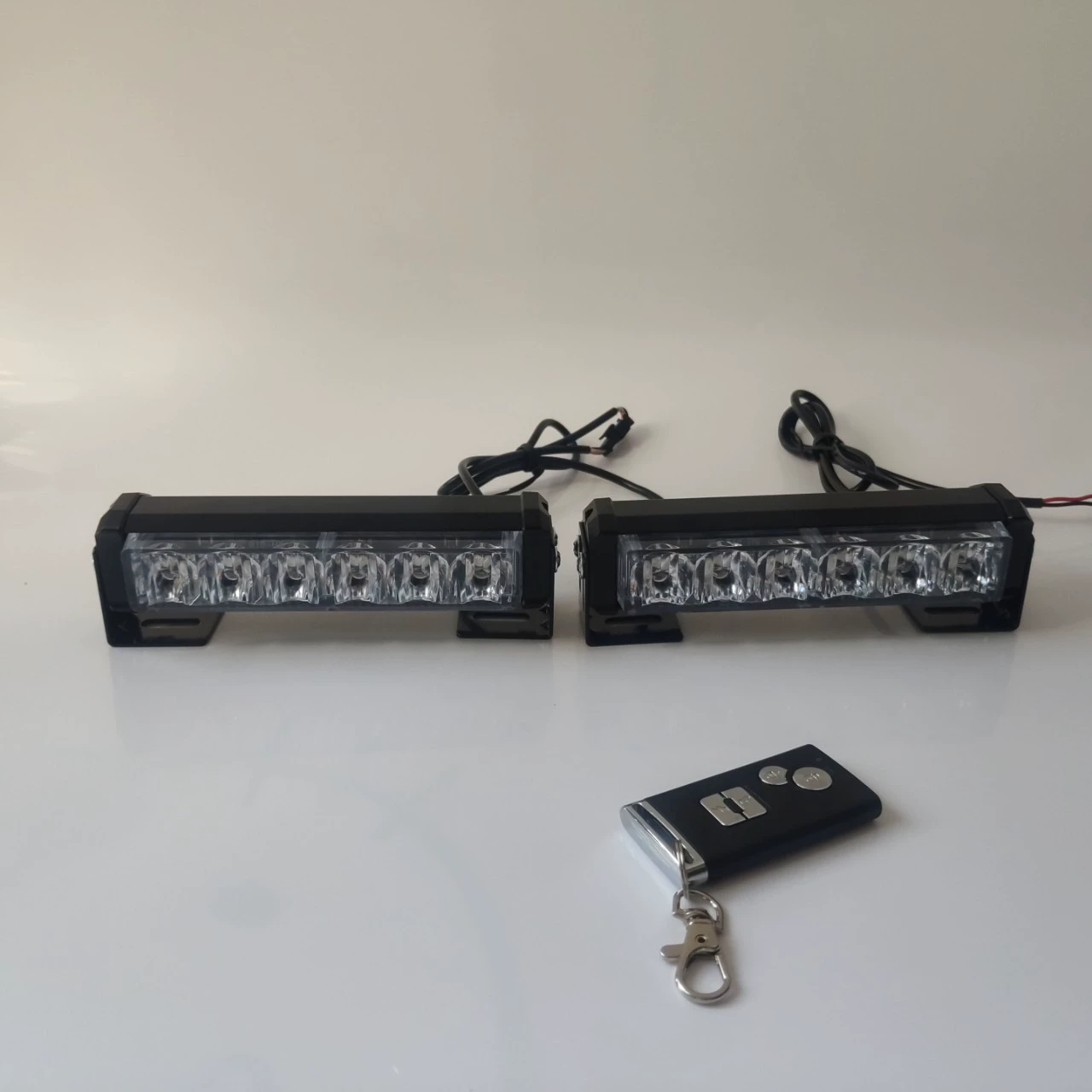 Беспроводной пульт дистанционного управления 6LEDX2 сетевая вспышка мотоцикл стробоскоп Лампа фара Задний рычаг свет красный и синий белый