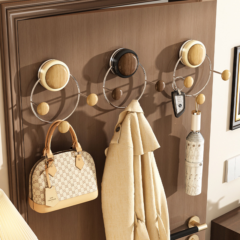 gancho de ventosa puerta trasera sin perforación agujero fuerte portante de carga tipo pared puerta de entrada porche para colocar ropa llave sombrero colgar gancho adhesivo