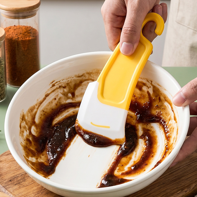 Food-Grade Silicone Spatula for Home Baking, Non-Stick Scraper, High-Temperature Resistant Kitchen Oil Brush, Integrated Sauce Mixing Tool Food-Grade Silicone Spatula for Home Baking, Non-Stick Scraper, High-Temperature Resistant Kitchen Oil Brush, Integrated Sauce Mixing Tool