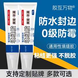 环保玻璃胶家用防水防霉塑钢泥厨房卫生间马桶底座美缝胶定制批发