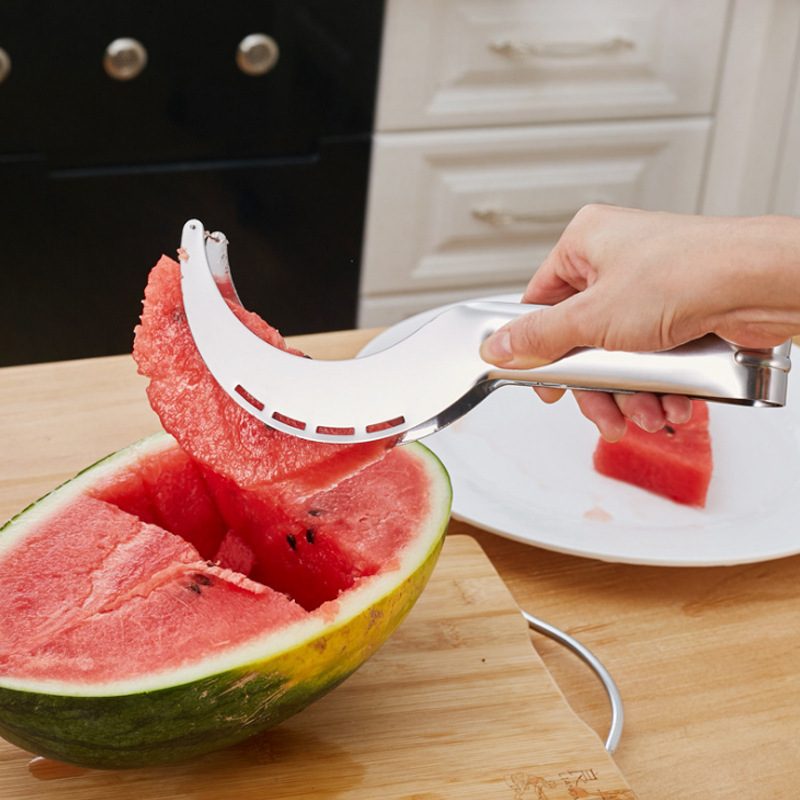 Cortador de sandía de acero inoxidable espesado cortador de sandía melón cortador de carne cortador de frutas divisor