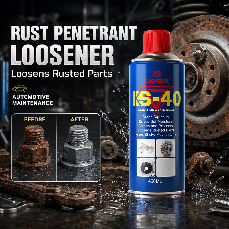 KS Kaston 450ml Multifunctional Rust Remover Lubricant Powerful Rust Remover Cross-Border Export OEM Customization KS Kaston 450ml Multifunctional Rust Remover Lubricant Powerful Rust Remover Cross-Border Export OEM Customization