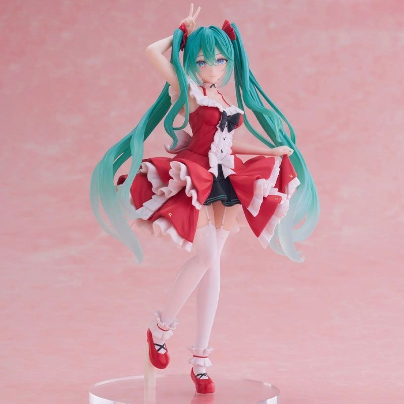 初音ミクロリータ初音フィギュア風景アニメモデル二次元美少女デスクトップ装飾品女性ギフト|undefined