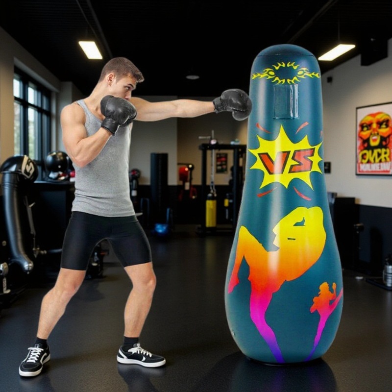 Customized Thickened Boxing Inflatable Water-Filled Punching Bag for Adults and Children, Fitness Stress-Relief Exercise Inflatable Punching Bag