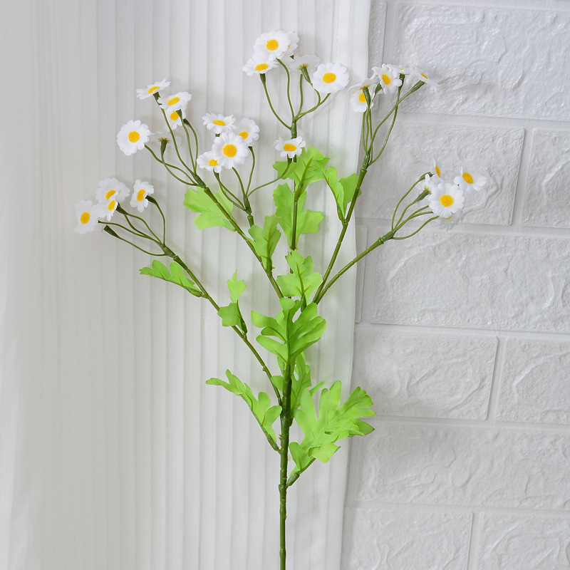 Simulación pequeña manzanilla pequeña margarita flor flor flor falsa flor flor flor flor de boda casa hotel de manzanilla flor de simulación mayorista