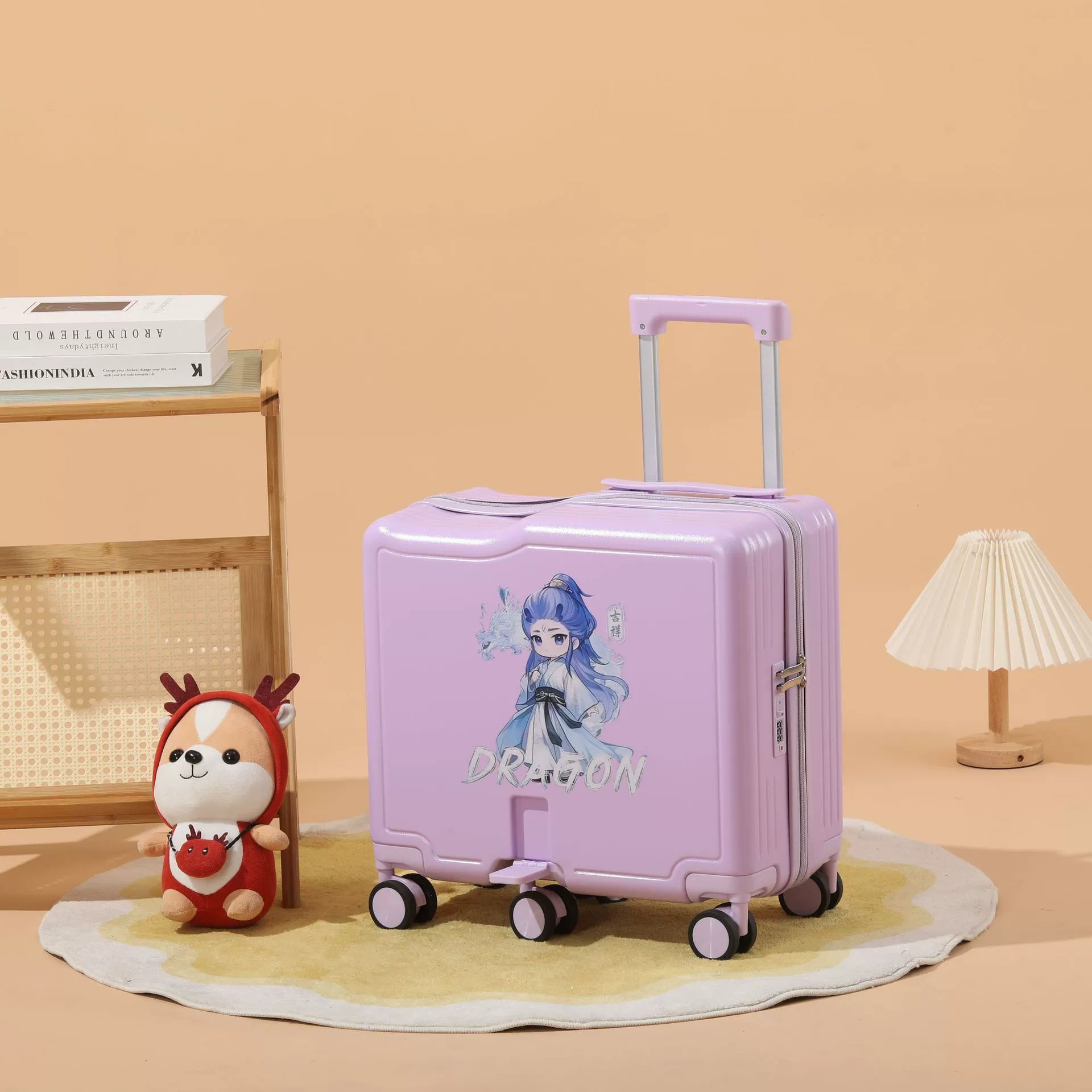 Durable suitcase with seat, increased thickness