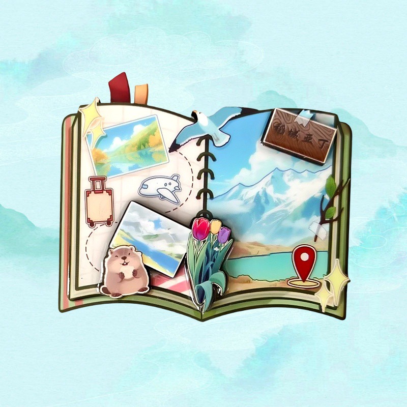 四川城市稻城亚丁个性创意装饰木质冰箱贴纪念品城市景点文创收藏