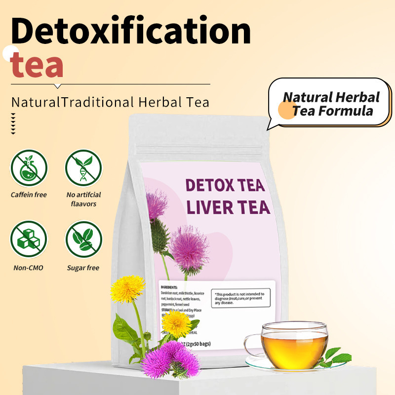 Cross-Border Export Detoxification Tea Triangle Bag Tea Independent Small Packaging Bozhou Health Tea Wholesale Agent