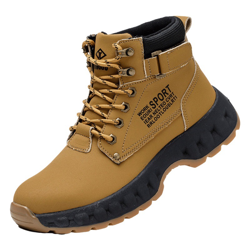 Zapatos DE SEGURIDAD altos transfronterizos anti-Smashing anti-piercing ZAPATOS DE TRABAJO puntera de acero zapatos de seguridad resistentes al desgaste zapatos de seguridad
