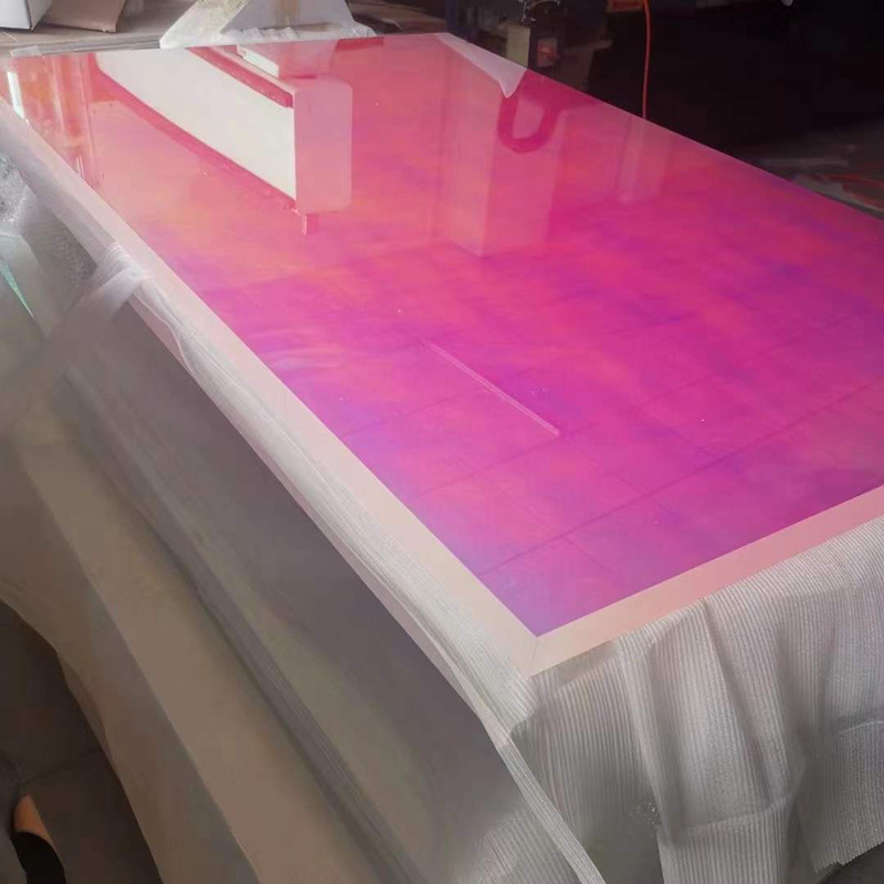 炫彩亚克力板镭射pmma渐变色透明整张1.2*2.4米激光厂家批发直销