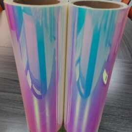 工厂七彩炫彩镭射夜光贴纸 头盔彩虹夜光贴纸 汽车轮胎夜光贴纸