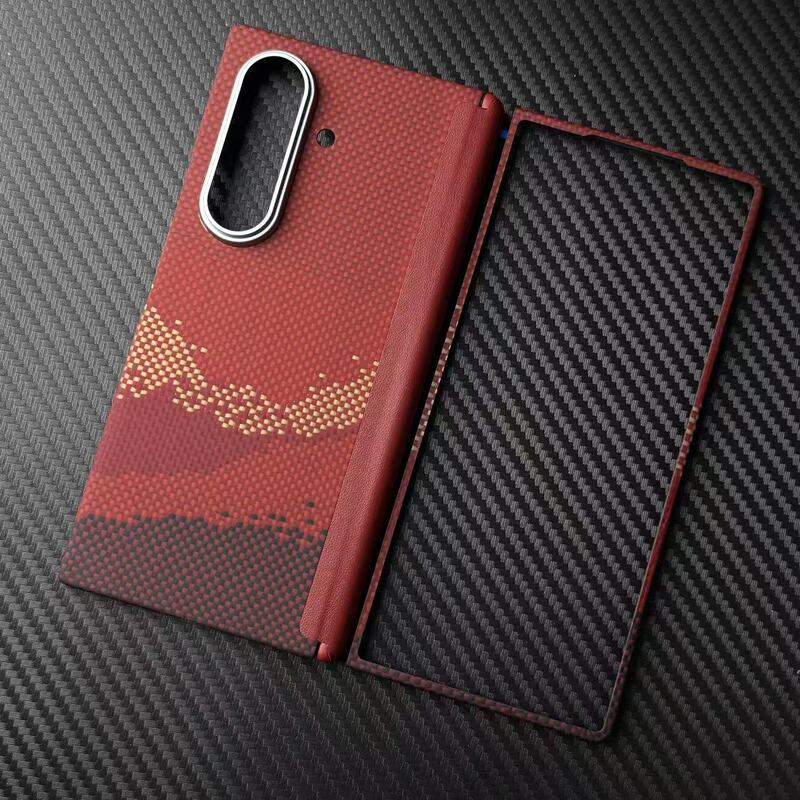 Suitable for Samsung W26 Kevlar Phone Case, Samsung Zfold7 Magnetic Hinge Protective Cover