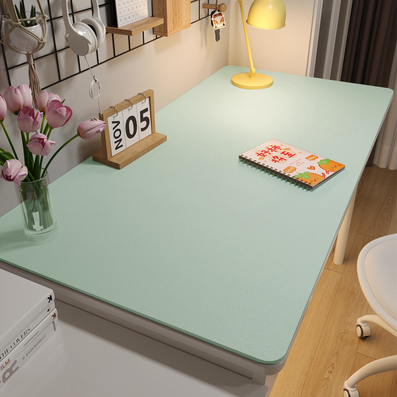 Protector de ojos de protección del medio ambiente Alfombrilla de mesa de libro Cuero para estudiantes Alfombrilla de mesa de color sólido Mantel de mesa a prueba de aceite Alfombrilla de mesa de computadora de aprendizaje antideslizante