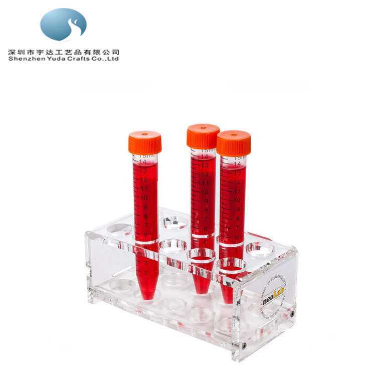 沙井工厂亚克力采血管架 透明12孔比色管架双层离心管架 比色管架