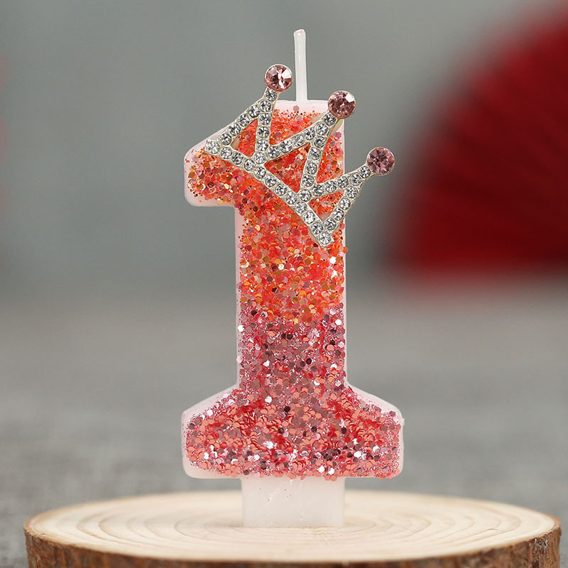 Velas de cumpleaños numéricas creativas con corona, decoración para pasteles – Producto caliente en Temu