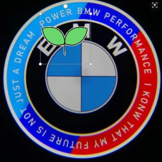 Aplicable a la lámpara de bienvenida de BMW Serie 3 Serie 5 Serie 7 Serie X3 / X5 / X6 / X7 lámpara de proyección de puerta 50 aniversario lámpara de puerta