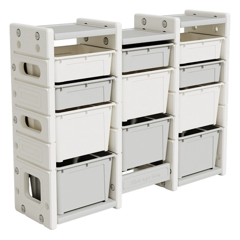 Детская стойка для хранения игрушек Ящик для хранения Многослойное Индукционное бытовое хранилище Супер большая емкость Артефакт Детский шкаф