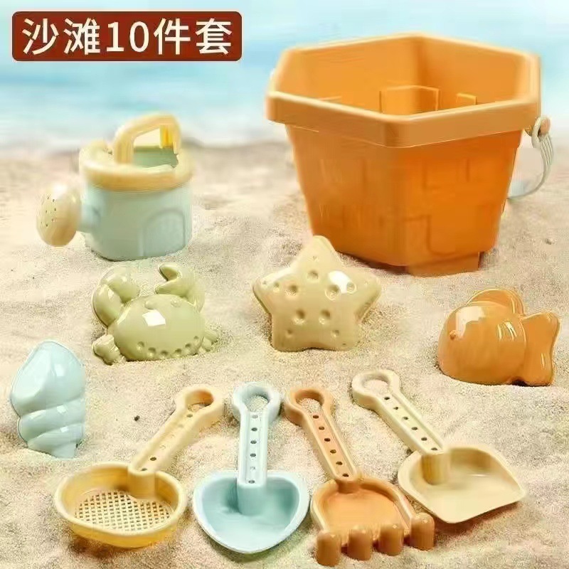 【メーカー直供】子供用ビーチ玩具セット赤ちゃん水遊び砂決明子砂時計大シャベル砂|undefined