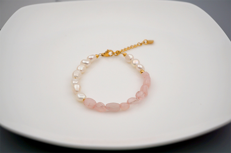 Retro Round Artificial Crystal Titanium Steel Beaded Plating Bracelets Earrings Necklace