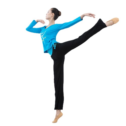 Red dance shoes dance pants mercerized cotton yoga pants practicing dancing women adult square dance sports casual pants 2331