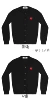 Women's Black Round Neck Red Heart