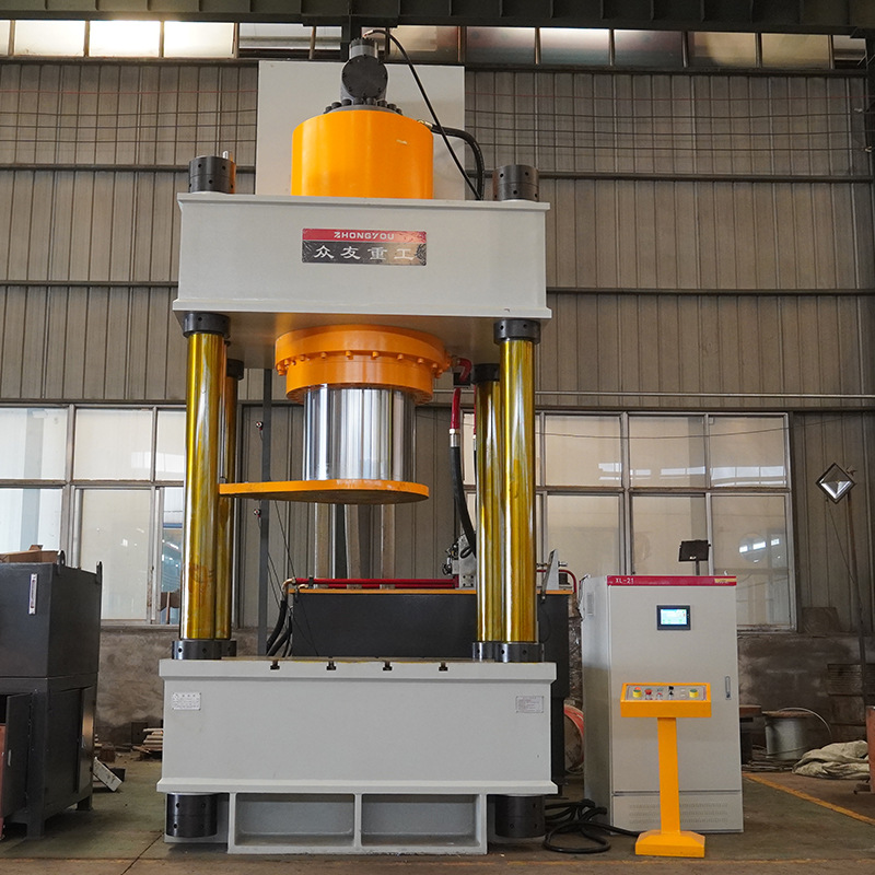 1000吨二梁四柱多功能真空加压烧结炉成型液压机 触摸屏压力机