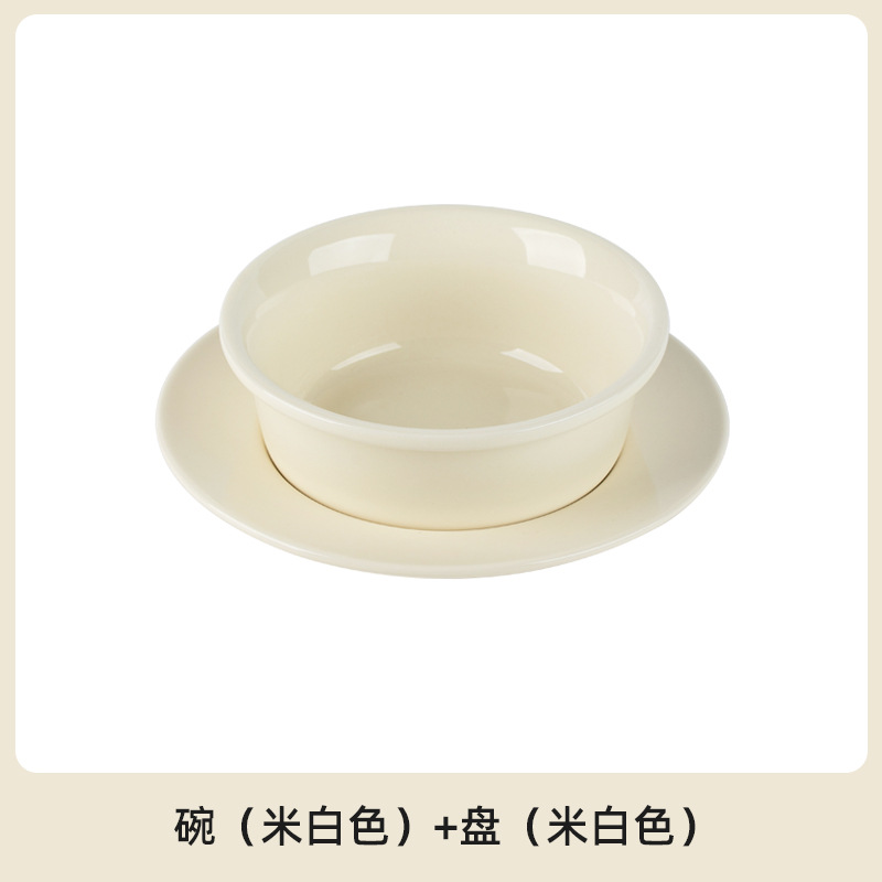 Cerámica alta y baja pie anti-voltar tazón para gatos comida para gatos bocadillos congelados enlatados anti-columna cervical platos para mascotas comida para perros doble tazón