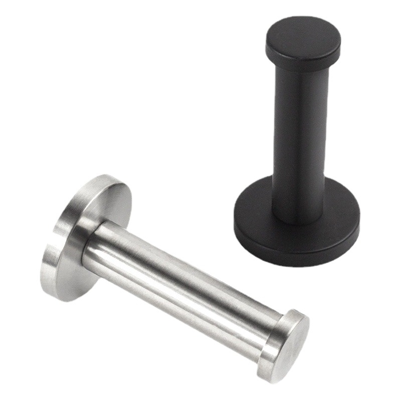 Stainless steel hook T-shaped enlarged base door rear cylindrical hook factory direct multi-specification single hook wholesale