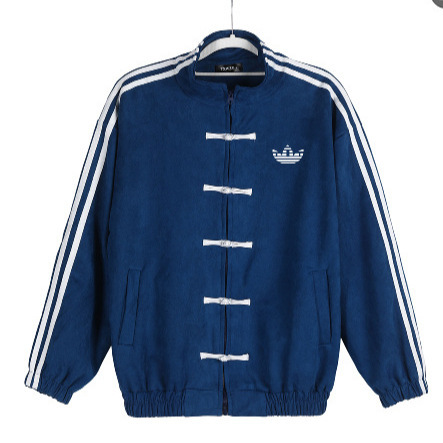 Spring and Autumn Trefoil Jacket for Men and Women, Loose Casual Sports Jacket, Classic CTT Year of the Snake Three-Stripe Top, Trendy Brand Spring and Autumn Trefoil Jacket for Men and Women, Loose Casual Sports Jacket, Classic CTT Year of the Snake Three-Stripe Top, Trendy Brand