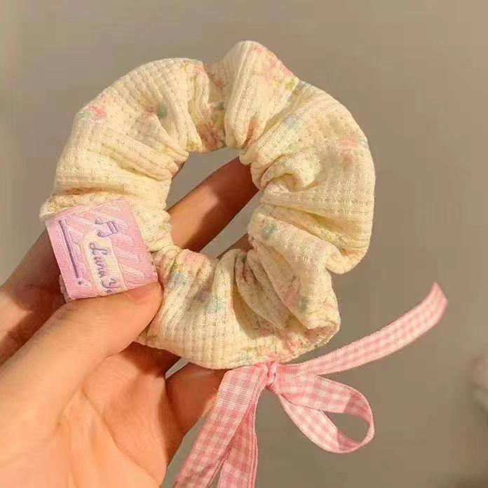 꽃무늬 머리끈