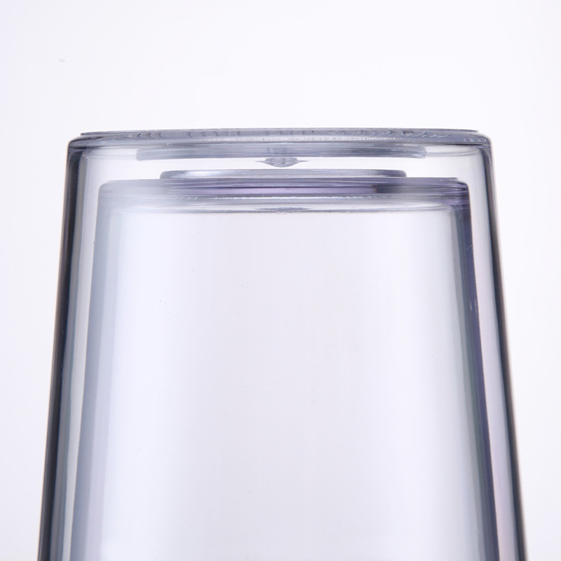 Vaso De Plástico Con Pajita De Doble Capa Con Tapa Vaso Recto De Agua De 16oz display picture 5