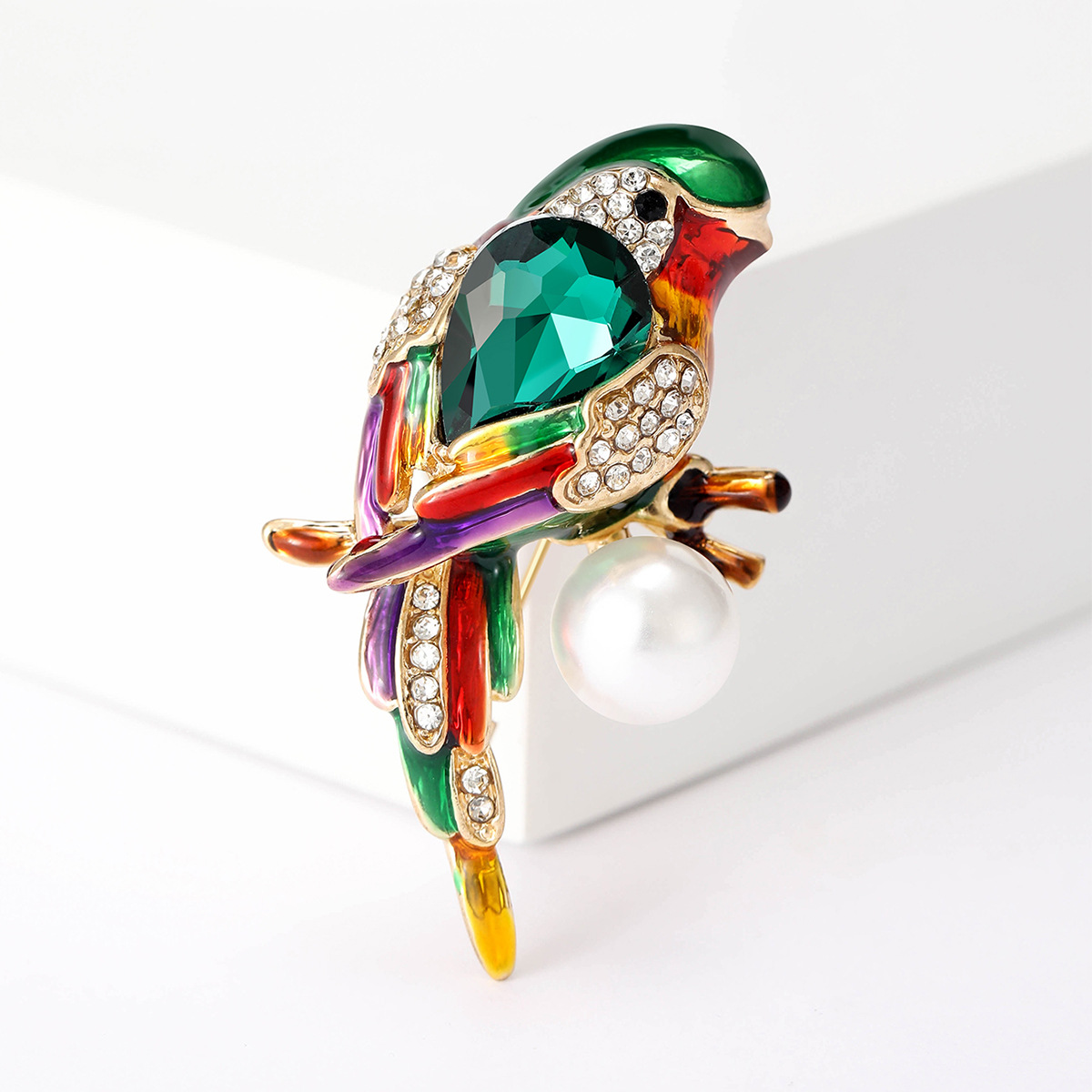 Brooches Classification Cute Pin Alloy Inlay Rhinestones Pearl Women's Brooches