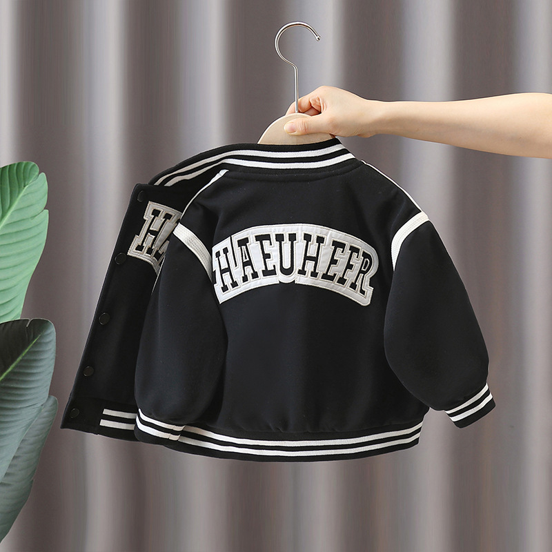 5871 Chaqueta de uniforme de béisbol para niños 2025 primavera y otoño nuevo estilo Chaqueta coreana para niños guapos Ropa de otoño para bebés