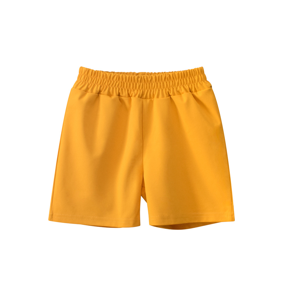 27kids pantalones cortos para niños, fáciles de secar y rápidos, pantalones casuales para niños, pantalones de playa de color sólido sueltos de verano, fuente transfronteriza image 3