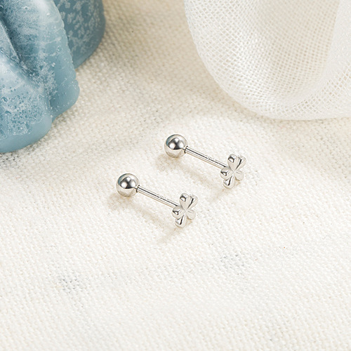 Simple flower ear bone nails, summer screws,  new trendy ear piercing, cool high-end earrings and earrings