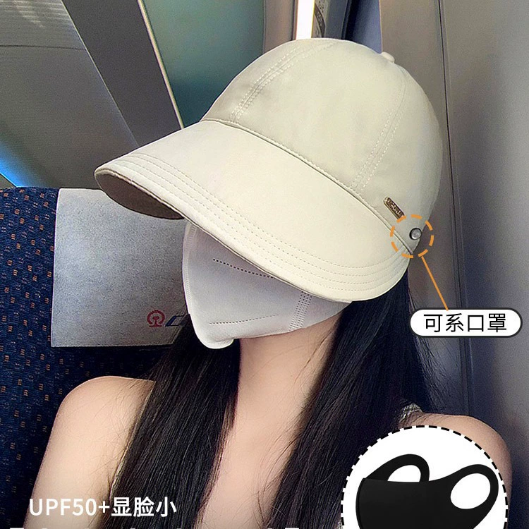 Шляпа-видер в стиле Zhao Lusi, женская солнцезащитная панама 2024 нового стиля, большая окружность головы, весна-лето, шляпа-уточка