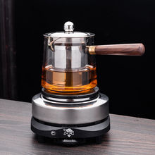 侧把蒸茶壶煮茶器加厚玻璃耐高温泡茶壶全自动电热炉茶具套装