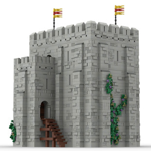 Moc-153544 Medieval Castle with Fully Modular Interior 8984 Particle Count