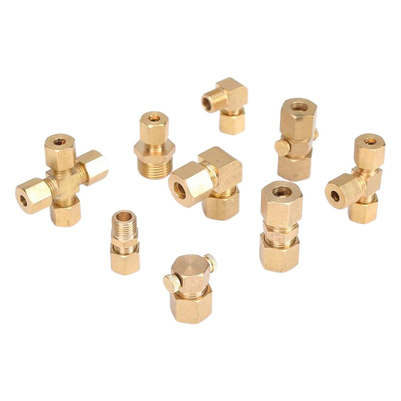 Conector de manguito de tubo de cobre de alambre exterior, humidificador directo de alta presión, conector de tubo de cobre, máquina textil, diente exterior, 2 puntos, 4 puntos, conector de cobre