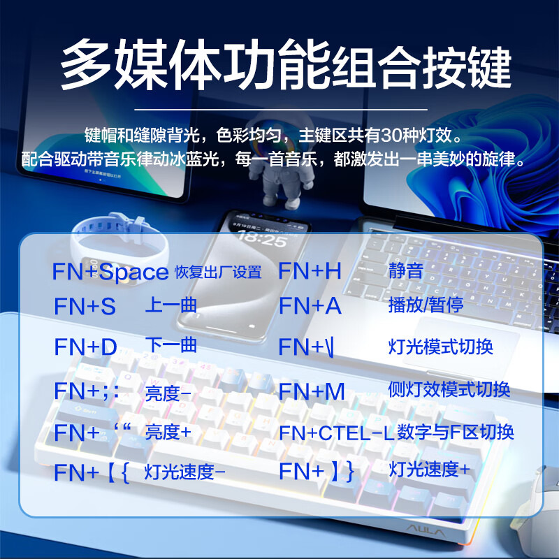 Teclado mecánico 61 teclado mini portátil con cable efecto de luz colorido eje de té enchufable en caliente juegos de deportes electrónicos oficina