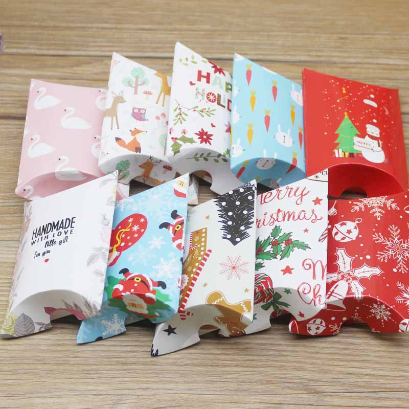 现货 多款多色礼品包装盒 HANDMAD圣诞礼品盒 鲜花天鹅婚庆糖果盒